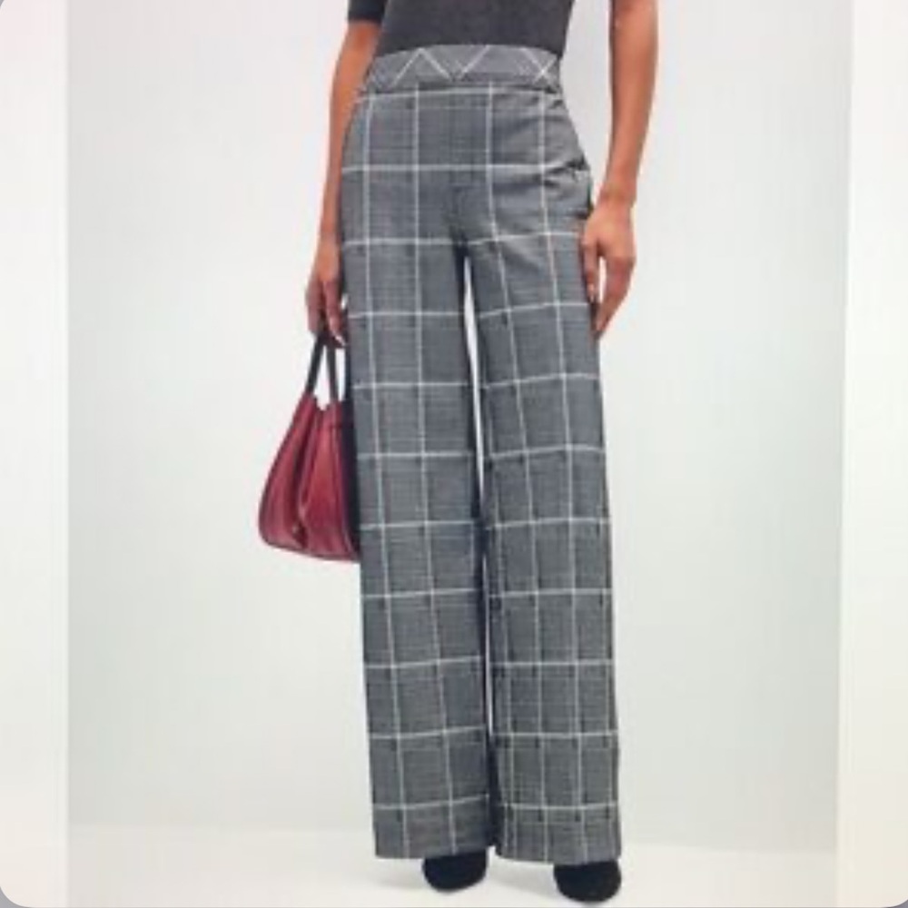 SPANX® Wide Leg Jacquard Ponte Pants Size XL